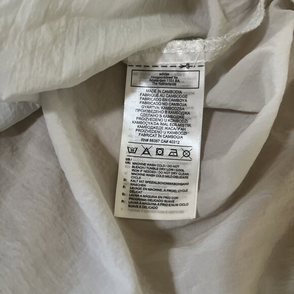 Adidas Mens Sheer Hooded Raincoat Anorak Jacket White NEW Sz XL RSP $70 - Picture 13 of 14